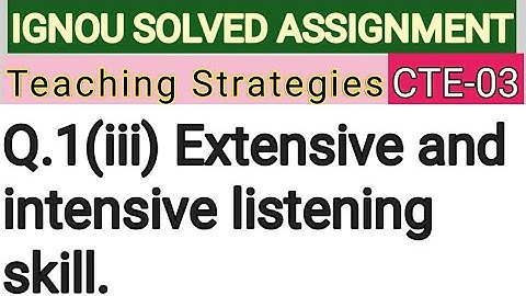 IGNOU SOLVED ASSIGNMENT CTE-03 Q.1(iii)