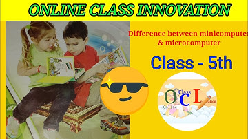 Difference between microcomputer & minicomputers||ONLINE CLASS INNOVATION