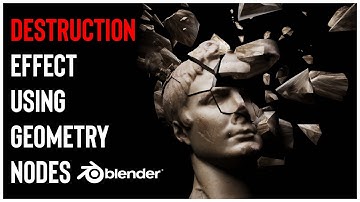 Shatter and Destroy Objects with Geometry Nodes and Cell Fracture Add-On in Blender | Tutorial