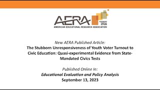 Study Finds That State-Mandated Civics Test Policy Does Not Improve Youth Voter Turnout