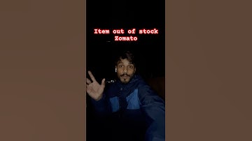 How to cancel order on zomato item out of stock 🤔!! Part 1