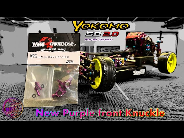 Overdose ES front Knuckles install , for the Yokomo SD 2.0 - YouTube