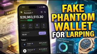FAKE PHANTOM WALLET 💸 | How People Fake Crypto Balances (LARP METHOD) 😈