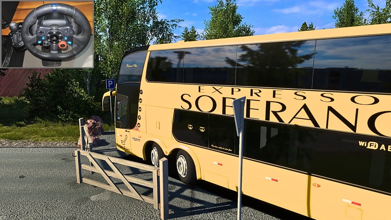 Bus Simulator: Master Extreme Narrow Nordic Roads Smoothly with  Logitech g29 steering wheel | 