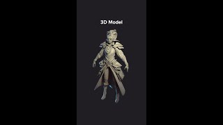 Stylized Character Pipeline – 3D Model to Final PBR