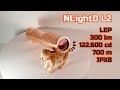 NLightD L2 LEP Taschenlampe 300lm 700m 122.600cd white laser Kupfer Flashlight Review und Beamshots