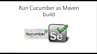 How to Run Cucumber Test as Maven Test