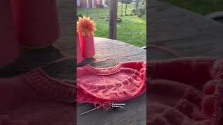Mein #Rundpassepullover wächst 😅🧶🧶🧶 Fortschritt