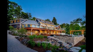 Georgian Bay Beach House with Timber Frame