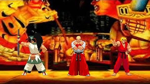 Capcom vs. SNK 2 - Ratio Match - Geese, Haohmaru, Ken (Level 8)