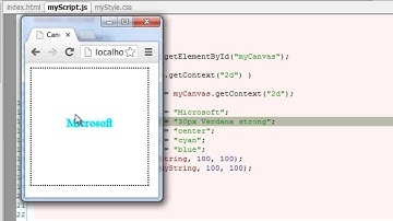 Drawing Text on Canvas: HTML5