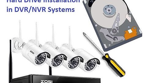 Install/upgrade Hard drive in NVR/DVR Security Camera Systems