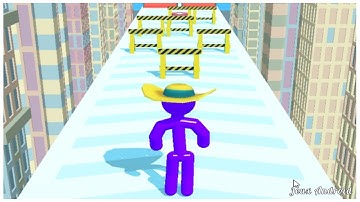 Tall man run satisfying mobile game android ios all levels app gameplay walkthrough #1