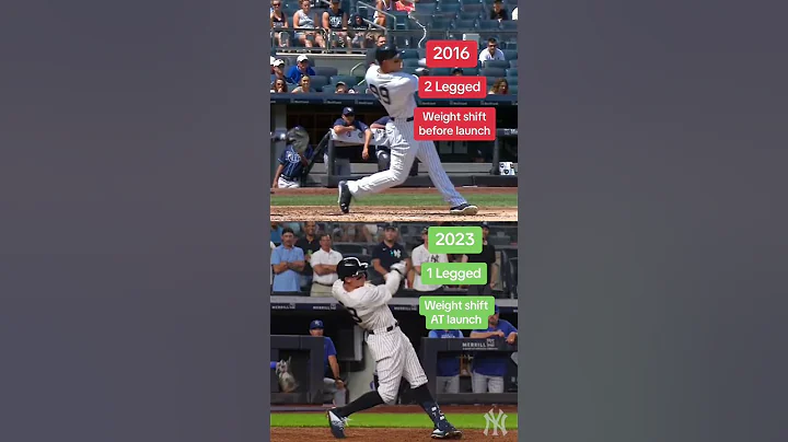 Aaron Judge Swing Transformation (2016 vs. 2023)
