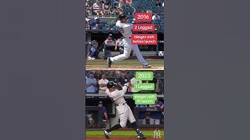 Aaron Judge Swing Transformation (2016 vs. 2023)