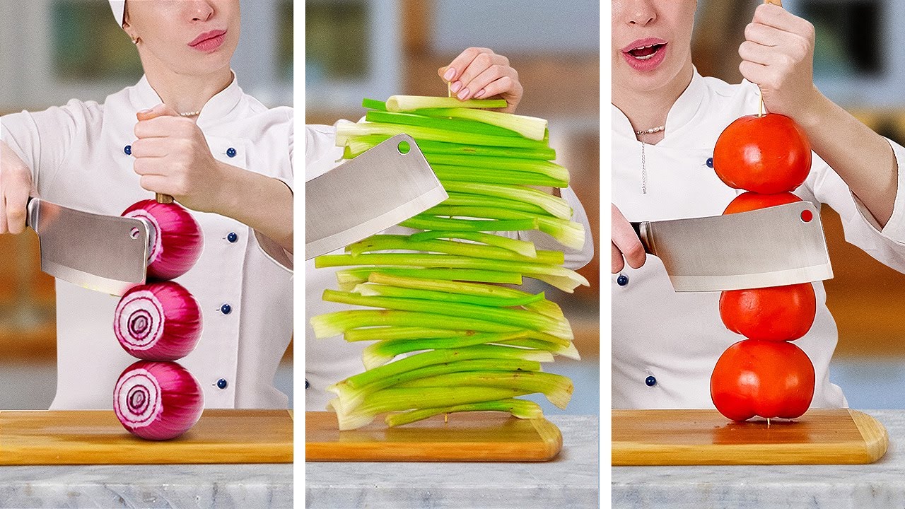 9 hacks to help you chop vegetables and fruits quickly