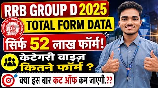RRB Group D Form Data जारी | किस केटेगरी में कितने फॉर्म भरे? क्या Cut Off कम होगी? #rrbgroupd2025
