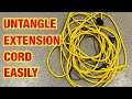 HOW TO UNTANGLE AN EXTENSION CORD