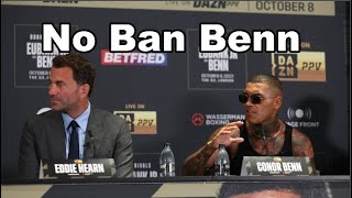 Conor Benn will NOT BE BANNED says Eddie Hearn!!