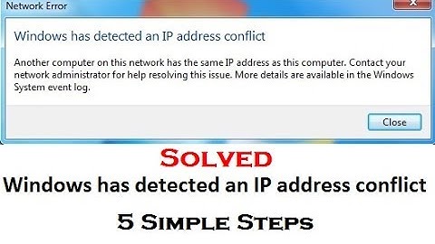 How to Fix IP Address Conflicts | Any Version of Windows | 5 Steps | Shivam Sharma