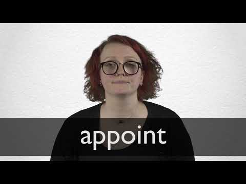 How to pronounce APPOINT in British English