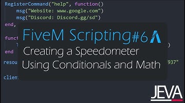 FiveM Scripting 6 - Creating a Speedometer Using Conditionals and Math (Lua)