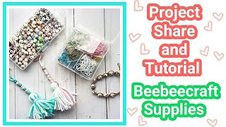 Beebeecraft Project Share, Craft Tutorial || Tassel Charm