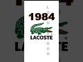 Lacoste Logo Evolution Lacoste History Fashion 