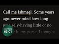 Moby Dick | Ch. 63-71 | Read-Along Audiobook