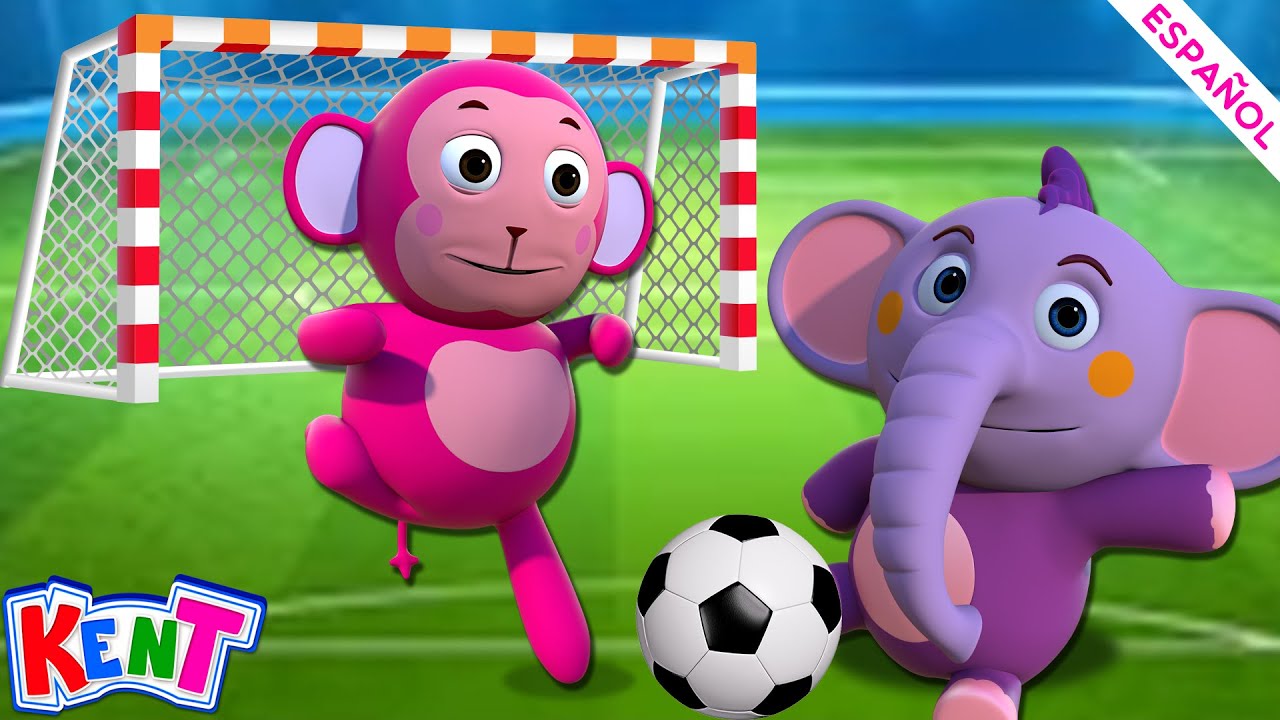 ⁣Kent el Elefante | Construye Un Campo De Futbol | Videos para Niños