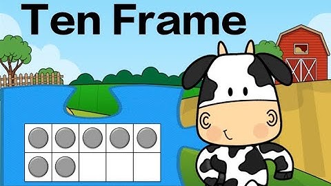 Ten Frame Subitizing Puzzle: On the Farm Math Brain Break