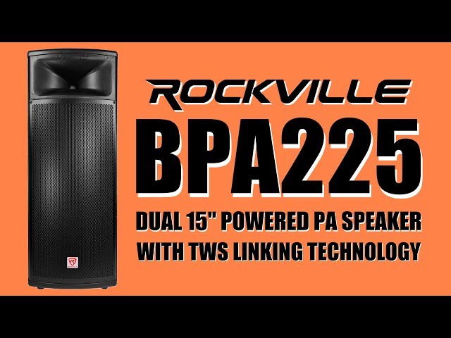  (2) Rockville Titan 15 15 2000w DJ PA Altavoces