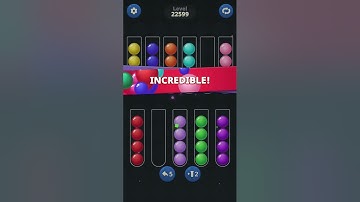 Ball Sort by Infinite Joy: Levels 22598, 22599, 22600