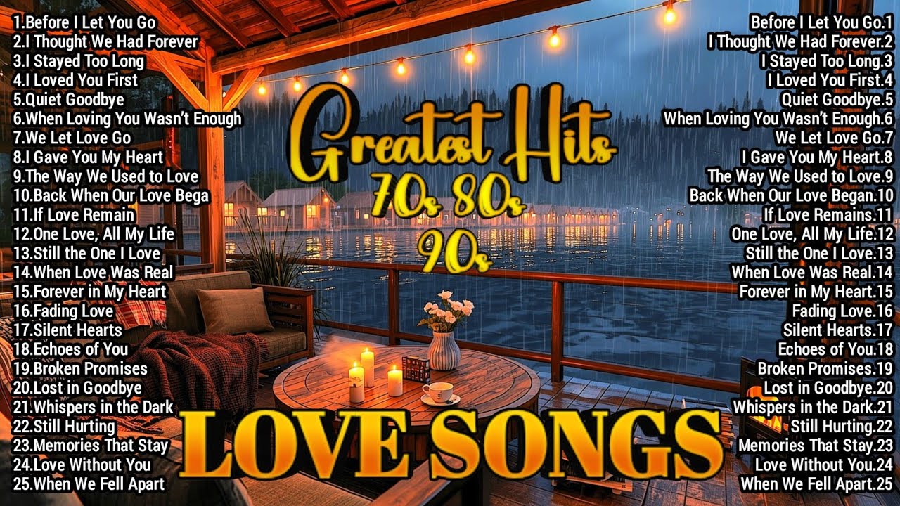 Greatest Love Songs of the 70s 80s 90s 💕 Timeless Romantic Classics & Beautiful Oldies Playlist