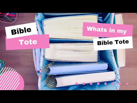 My Bible Tote Bag | What’s in my Bible Bag? | Pack With Me