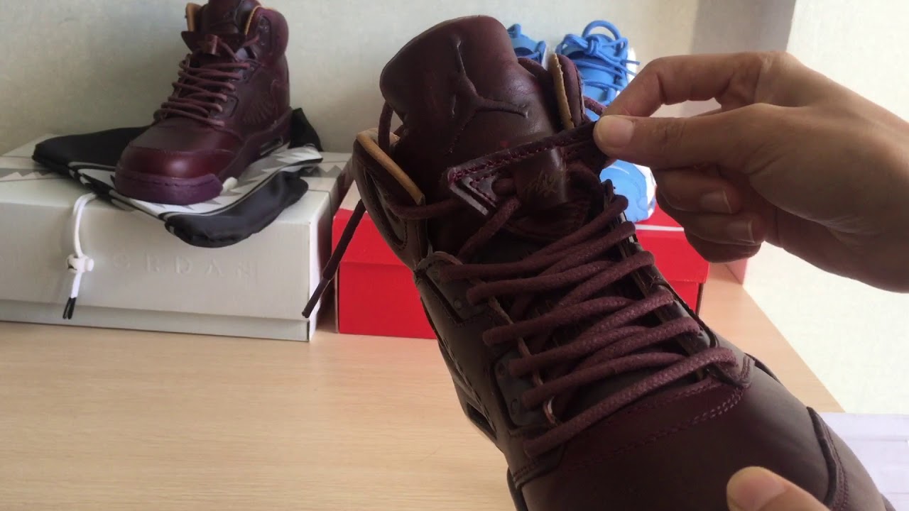 jordan retro 5 premium bordeaux