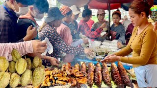 Lunch for factory workers is affordable and delicious for only 1 $​ @Cambodia