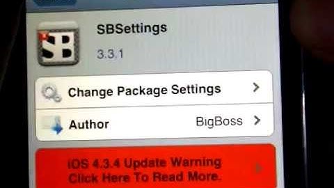 (Cydia Tweak) How To Get SBsettings For Your Ipod Touch, Iphone & Ipad