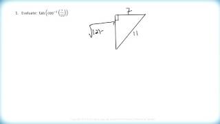 MA3208 U6 3 3 Evaluating Composite Inverse trig Functions