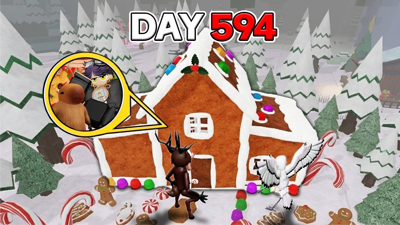 99포레스트🌳에서 과자(진저)집 살아남기 해봤습니다!  (로블록스)