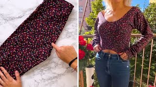 Don't throw away your old leggings, you can make a cute top out of them