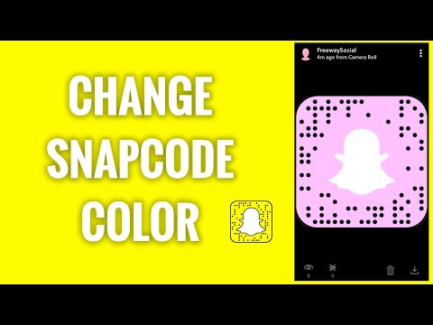 How To Change Snapcode Color On Snapchat