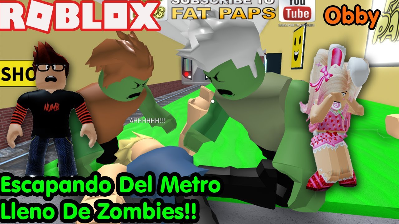 Roblox: Escapamos de los Zombies en el Metro Subterráneo! Que Miedo!! Estamos Atrapados!😨😮