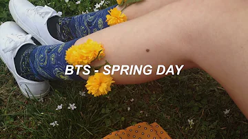 BTS (방탄소년단) 'Spring Day' (봄날) (Brit Rock Remix) Easy Lyrics