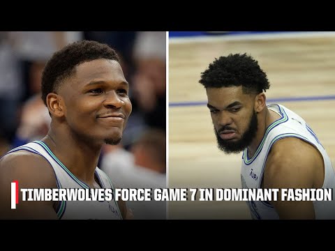 TIMBERWOLVES FORCE GAME 7 IN 2ND LARGEST WIN FACING ELIMINATION IN NBA HISTORY 🔥 