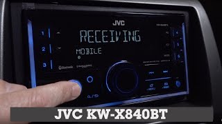 JVC KW-X840BT Display and Controls Demo | Crutchfield Video