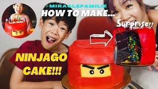 Made a NINJAGO LEGO CAKE for my son's 7th birthday! #MiracleFamilie #FamilyVlog #cake #ninjago #kids