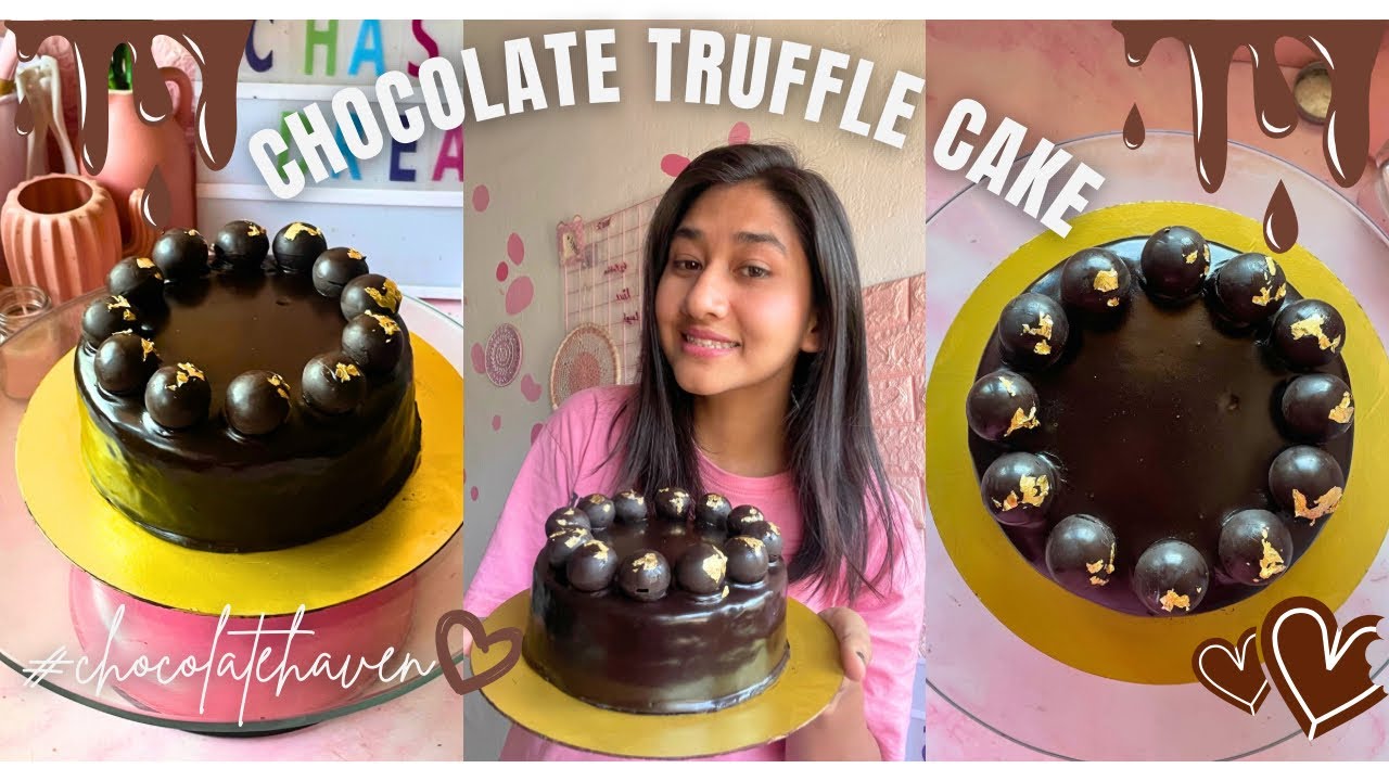 Chocolate Truffle cake recipe | Eggless chocolate truffle cake | Chocolate Ganache cake | Chocolate