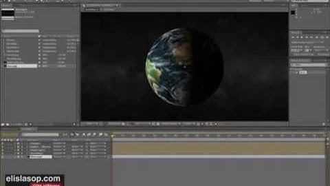 Realistic Earth With Lights in Adobe After Effects - video animation tutorial