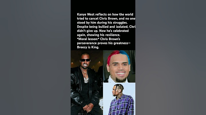Kanye West reflects on how the world tried to cancel Chris Brown, #chrisbrown #shortnews